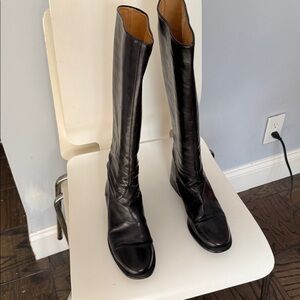 Joan & David Black Leather Boots